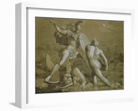 Fight of Achilles with the River Scamander-Philipp Otto Runge-Framed Giclee Print