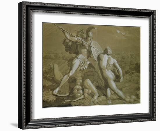 Fight of Achilles with the River Scamander-Philipp Otto Runge-Framed Giclee Print