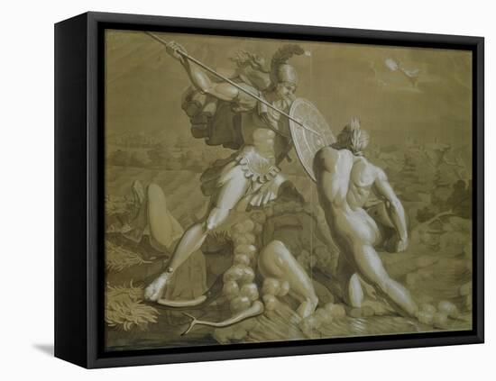 Fight of Achilles with the River Scamander-Philipp Otto Runge-Framed Premier Image Canvas