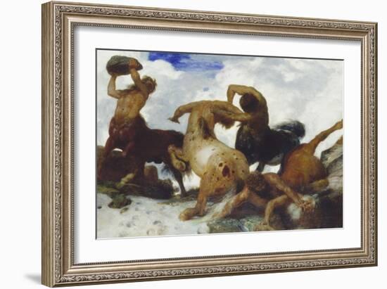 Fight of the Centaurs, 1873-Arnold Böcklin-Framed Giclee Print