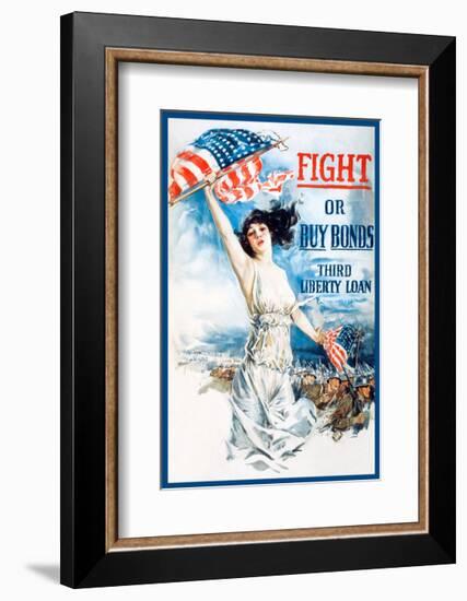 Fight or Buy Bonds-Vintage Reproduction-Framed Giclee Print