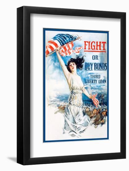 Fight or Buy Bonds-Vintage Reproduction-Framed Giclee Print