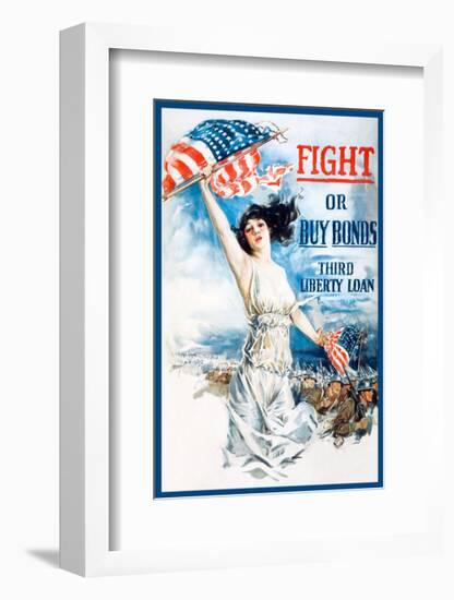 Fight or Buy Bonds-Vintage Reproduction-Framed Giclee Print