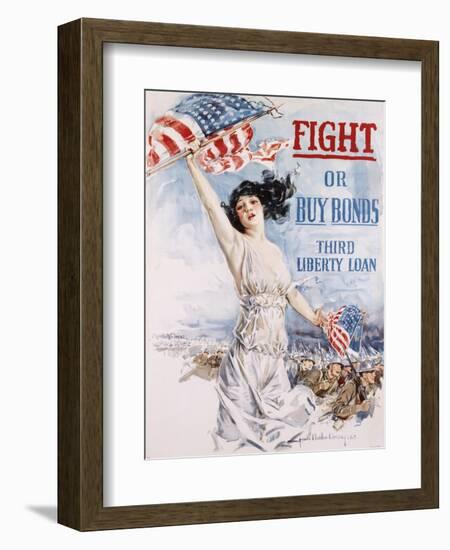 Fight or Buy Bonds-Howard Chandler Christy-Framed Giclee Print