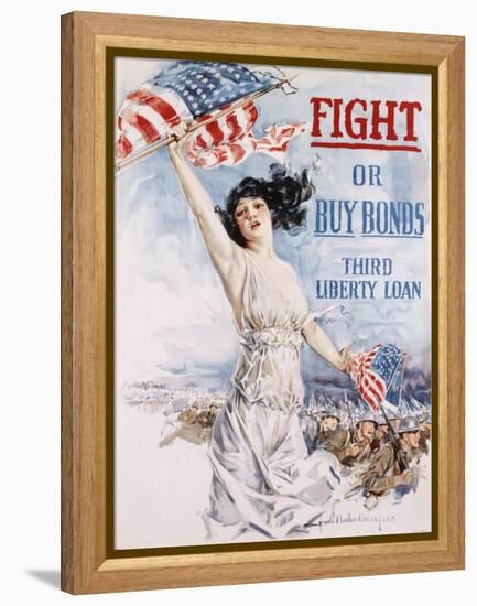 Fight or Buy Bonds-Howard Chandler Christy-Framed Premier Image Canvas