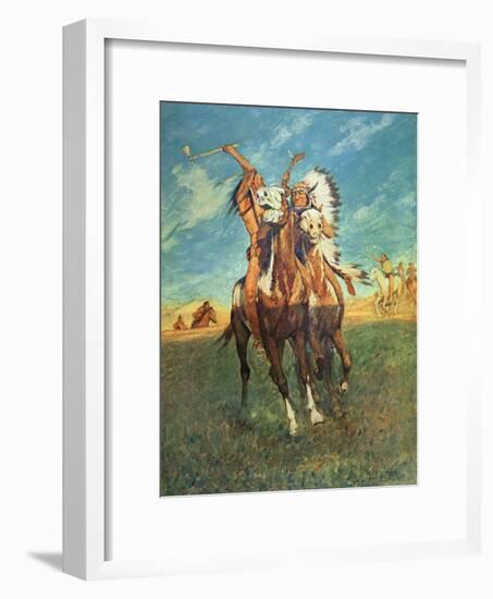 Fight to the Finish-Charles Schreyvogel-Framed Giclee Print