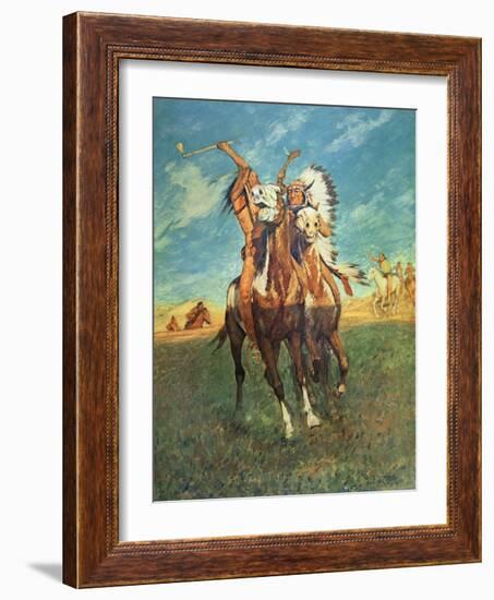 Fight to the Finish-Charles Schreyvogel-Framed Giclee Print