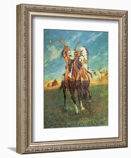 Fight to the Finish-Charles Schreyvogel-Framed Giclee Print