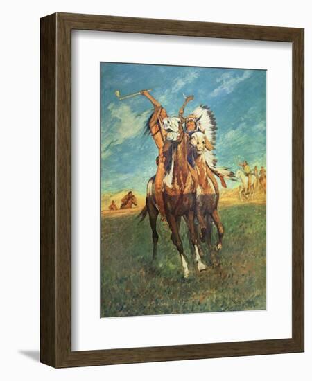 Fight to the Finish-Charles Schreyvogel-Framed Giclee Print