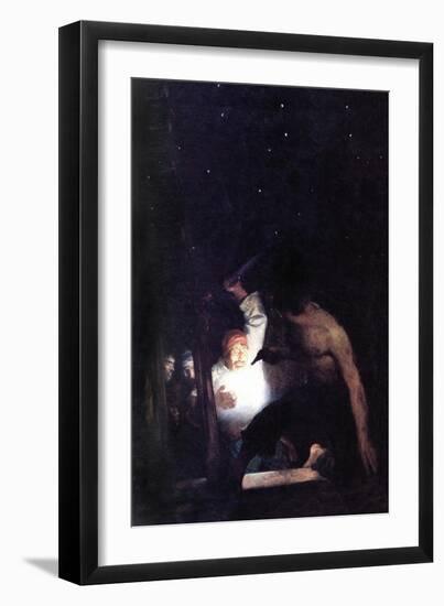 Fight with the Pirates-Newell Convers Wyeth-Framed Art Print