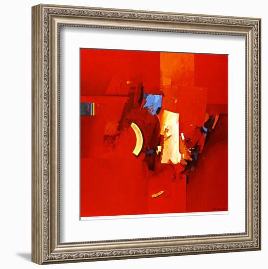 Fighting Blue-Theo Den Boon-Framed Art Print