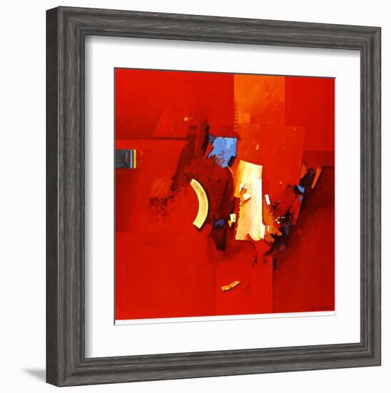 Fighting Blue-Theo Den Boon-Framed Art Print