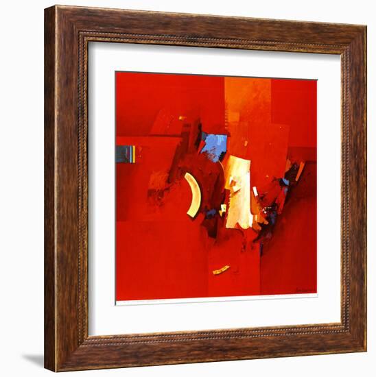 Fighting Blue-Theo Den Boon-Framed Art Print