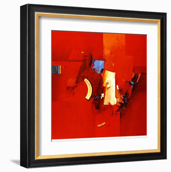 Fighting Blue-Theo Den Boon-Framed Art Print