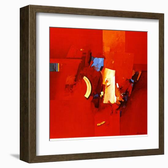 Fighting Blue-Theo Den Boon-Framed Art Print