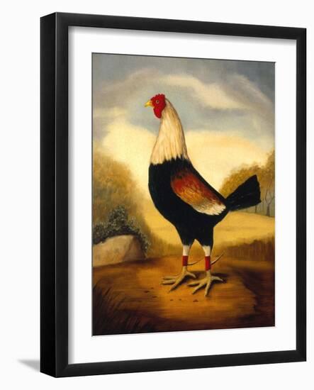Fighting Cocks 1, Alexandra Churchill-Porter Design-Framed Giclee Print