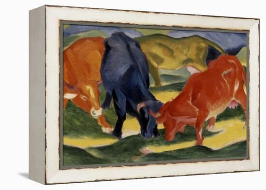 Fighting Cows-Franz Marc-Framed Premier Image Canvas