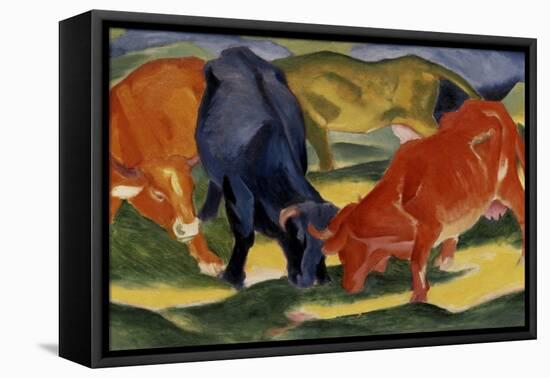 Fighting Cows-Franz Marc-Framed Premier Image Canvas