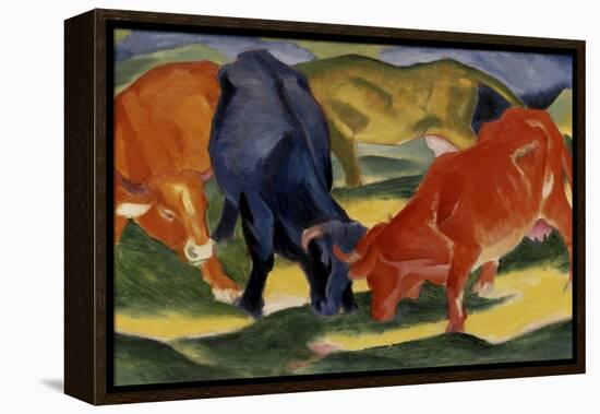 Fighting Cows-Franz Marc-Framed Premier Image Canvas