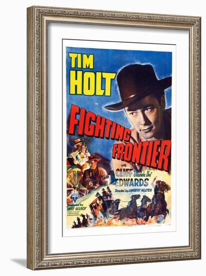 Fighting Frontier, Tim Holt, 1943-null-Framed Art Print