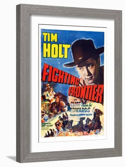 Fighting Frontier, Tim Holt, 1943-null-Framed Art Print