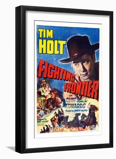 Fighting Frontier, Tim Holt, 1943-null-Framed Art Print