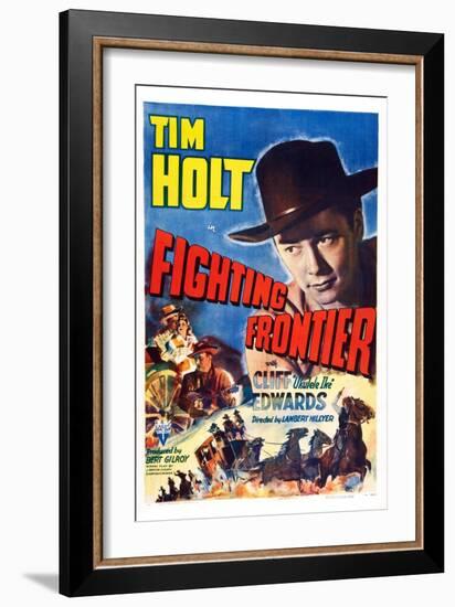 Fighting Frontier, Tim Holt, 1943-null-Framed Art Print