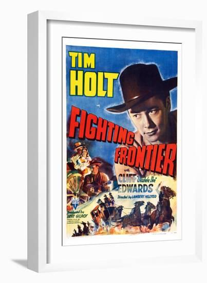 Fighting Frontier, Tim Holt, 1943-null-Framed Art Print