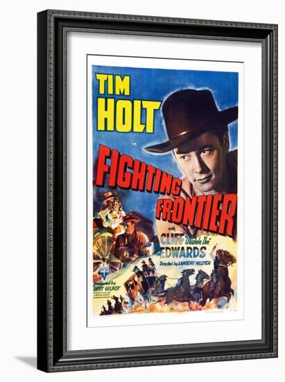 Fighting Frontier, Tim Holt, 1943-null-Framed Art Print