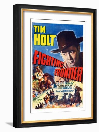 Fighting Frontier, Tim Holt, 1943-null-Framed Art Print