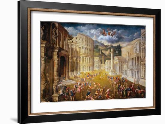 Fighting Gladiators, C. 1560-Paris Bordone-Framed Giclee Print