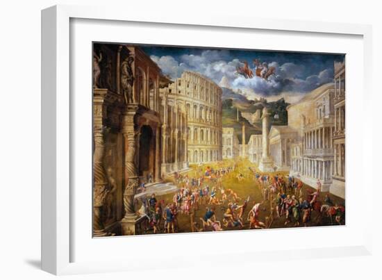 Fighting Gladiators, C. 1560-Paris Bordone-Framed Giclee Print