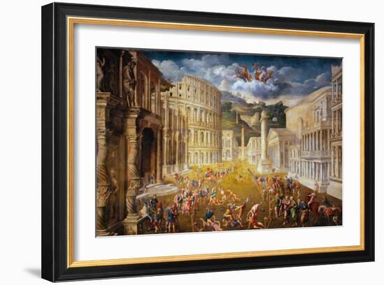 Fighting Gladiators, C. 1560-Paris Bordone-Framed Giclee Print