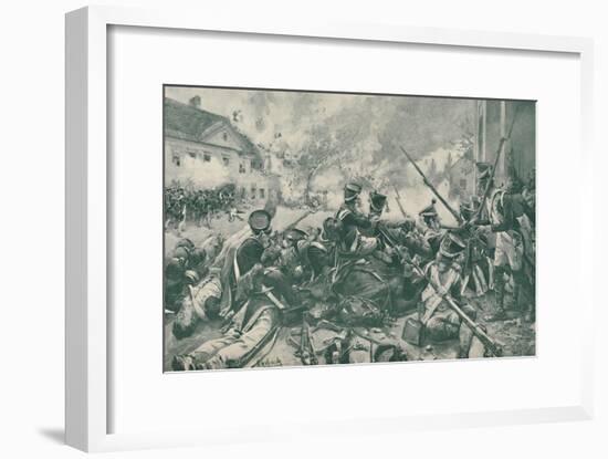 'Fighting In The Streets of Essling', 1809, (1896)-Unknown-Framed Giclee Print