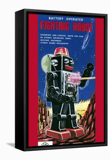 Fighting Robot-null-Framed Stretched Canvas