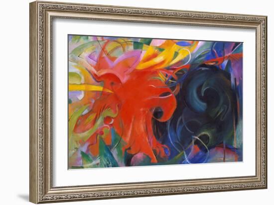 Fighting Shapes, 1914-Franz Marc-Framed Giclee Print