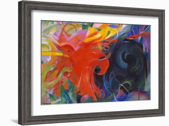 Fighting Shapes, 1914-Franz Marc-Framed Giclee Print