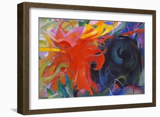 Fighting Shapes, 1914-Franz Marc-Framed Giclee Print