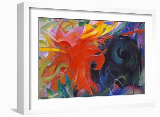 Fighting Shapes, 1914-Franz Marc-Framed Giclee Print