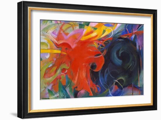 Fighting Shapes, 1914-Franz Marc-Framed Giclee Print