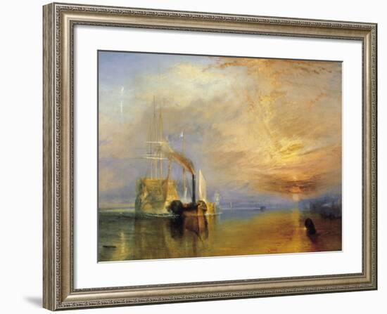 Fighting Temeraire-J M W Turner-Framed Giclee Print