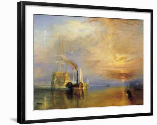 Fighting Temeraire-J M W Turner-Framed Giclee Print