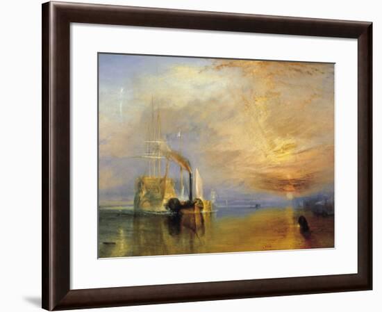 Fighting Temeraire-J M W Turner-Framed Giclee Print