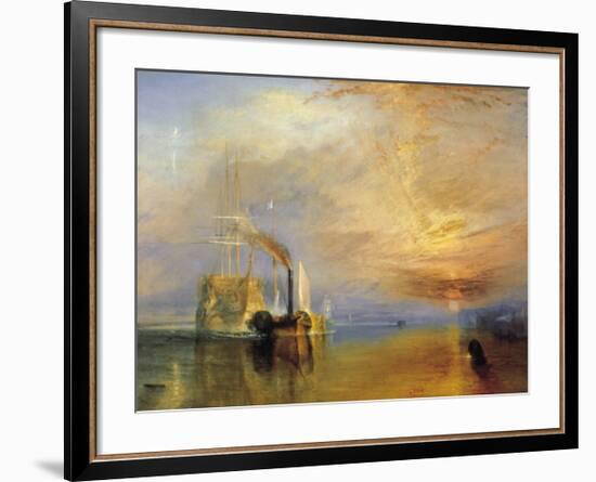 Fighting Temeraire-J M W Turner-Framed Giclee Print