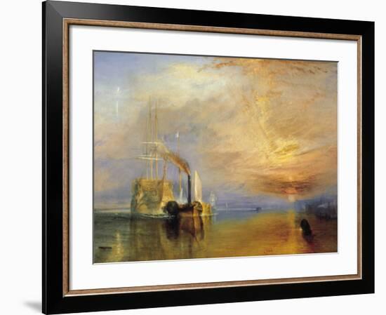 Fighting Temeraire-J M W Turner-Framed Giclee Print