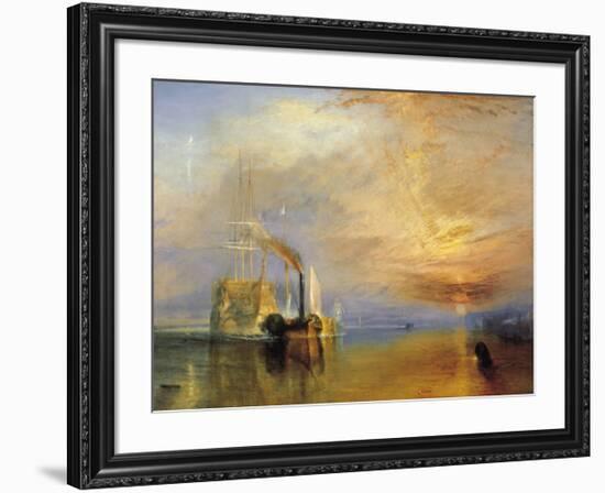 Fighting Temeraire-J M W Turner-Framed Giclee Print