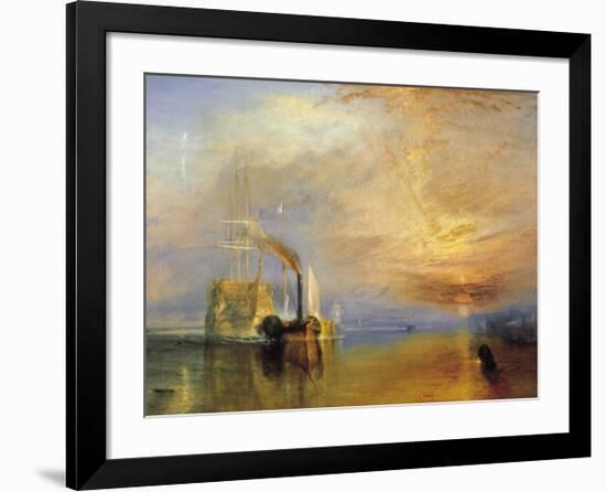 Fighting Temeraire-J M W Turner-Framed Giclee Print