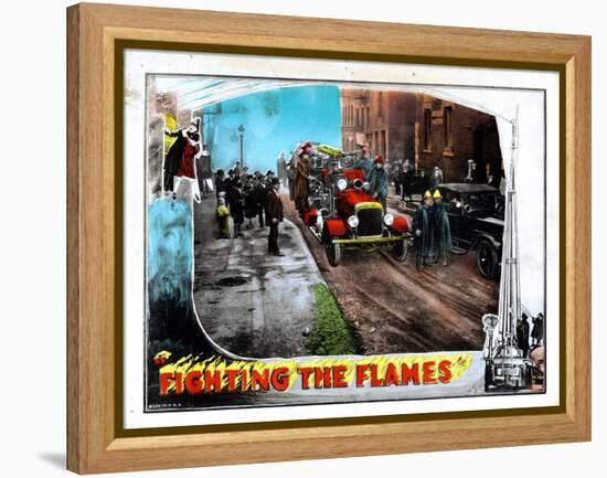 Fighting the Flames, 1925-null-Framed Stretched Canvas