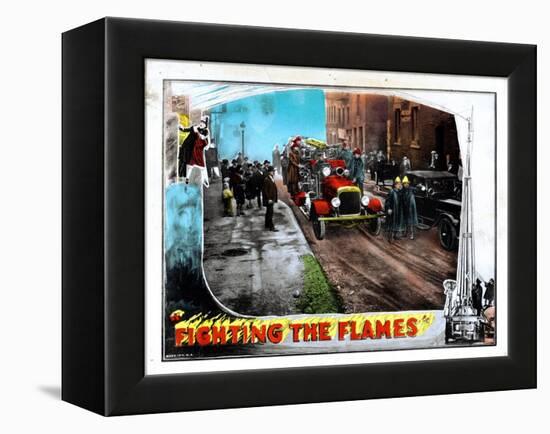 Fighting the Flames, 1925-null-Framed Stretched Canvas