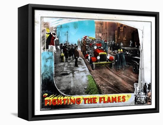 Fighting the Flames, 1925-null-Framed Stretched Canvas